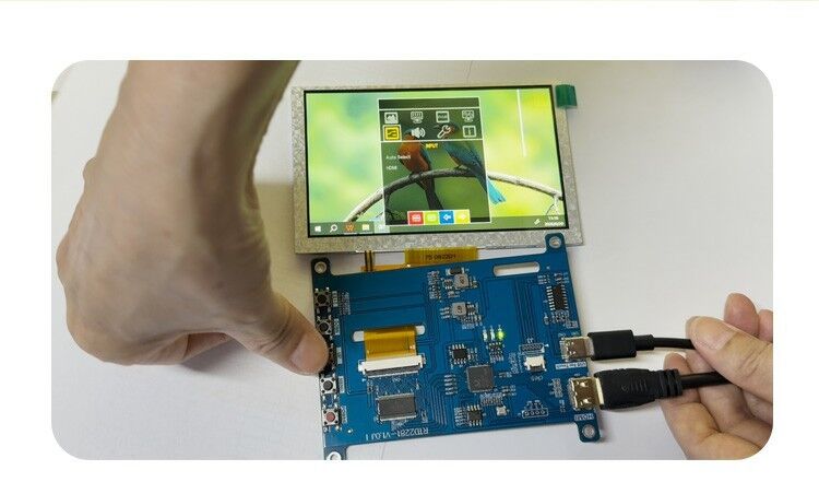 Polcd 4.3 5 pouces carte de pilote LCD universelle HD-MI carte de contrôleur USB RTD2281 pour module d'affichage LCD TFT