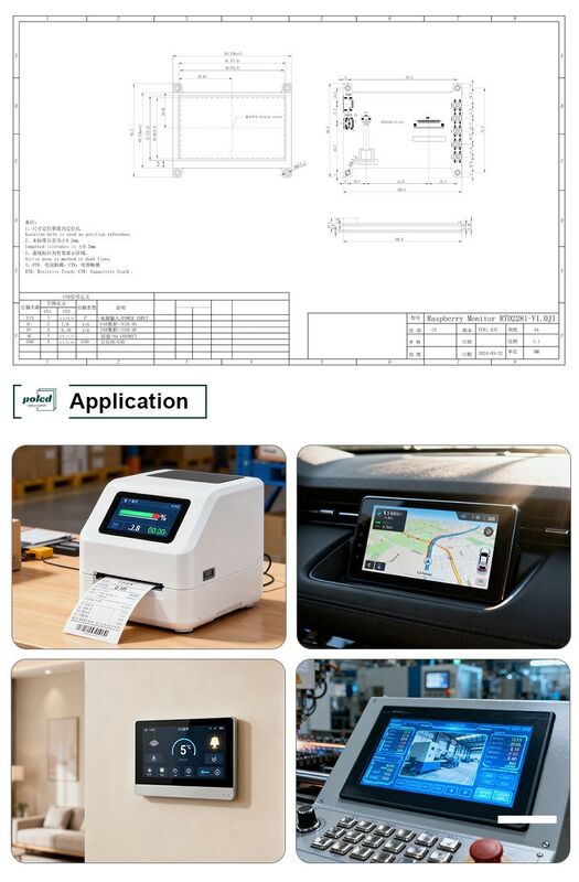 Polcd 4.3 5 pouces carte de pilote LCD universelle HD-MI carte de contrôleur USB RTD2281 pour module d'affichage LCD TFT