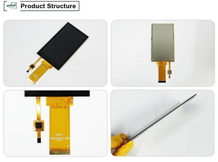 Module d'écran LCD tactile IPS avec interface RVB, rapport de contraste 1200:1, résolution 480*854, TFT de 4,5 pouces Polcd