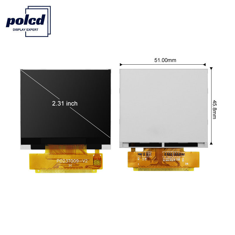 Polcd ILI9342C 2,31 pouces LCD 8080 MCU 16 bits 320x240 écran LCD 300 Nit