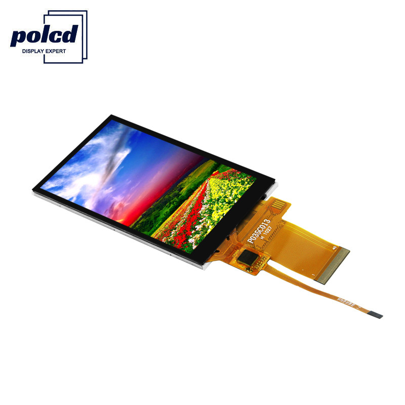 Polcd 450 Luminosité Tft Capacitif 8080 MCU écran tactile Tft LCD de 3,5 pouces