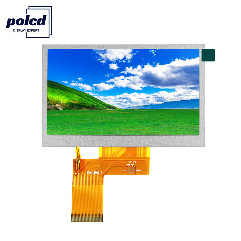 Luminosité 300 de Polcd écran tactile résistif de l'affichage 800X480 TFT d'affichage à cristaux liquides de Tft de 4,3 pouces