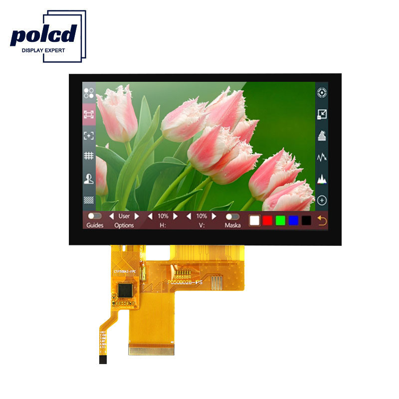 Polcd Pixel 800x480 Tft tactile capacitif RVB 24 bits 4,3 écran tactile Tft LCD