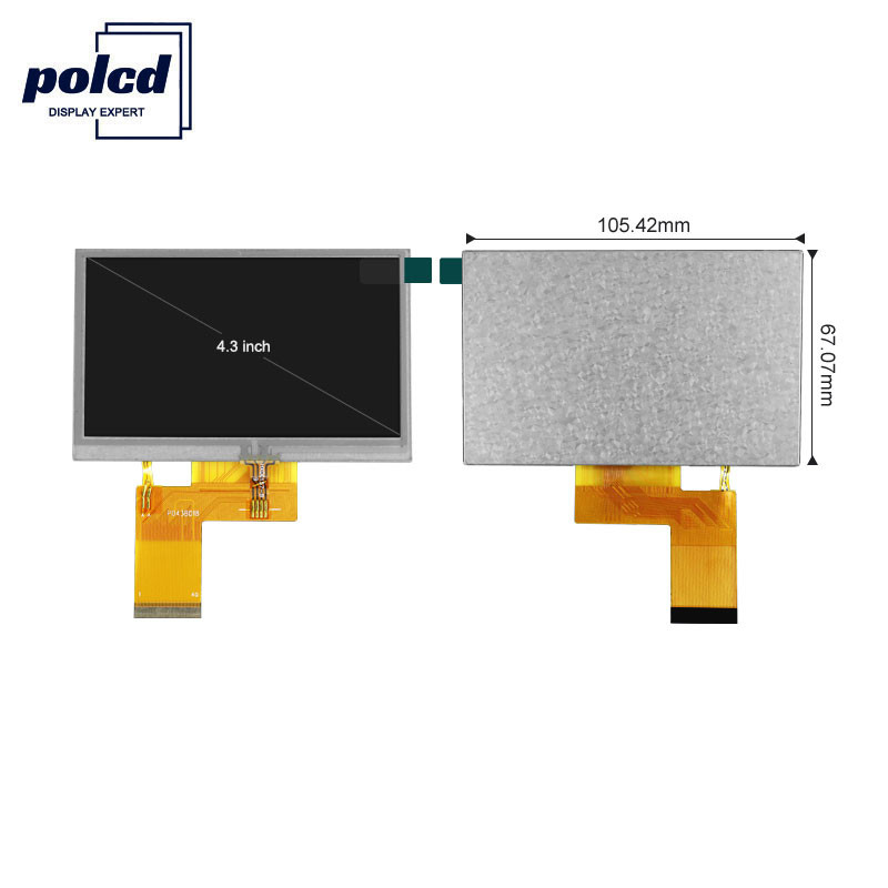 Polcd 800X480 Lcd Tft 4.3 Pouces 280 Q38 Nit Raspberry Pi Écran Tactile
