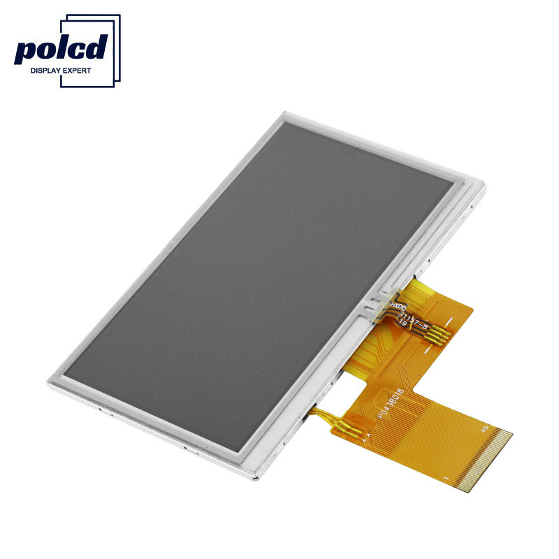 Polcd RGB 24 Bit 4,3 pouces Tft Display 300 Nits Tft Écran tactile capacitif