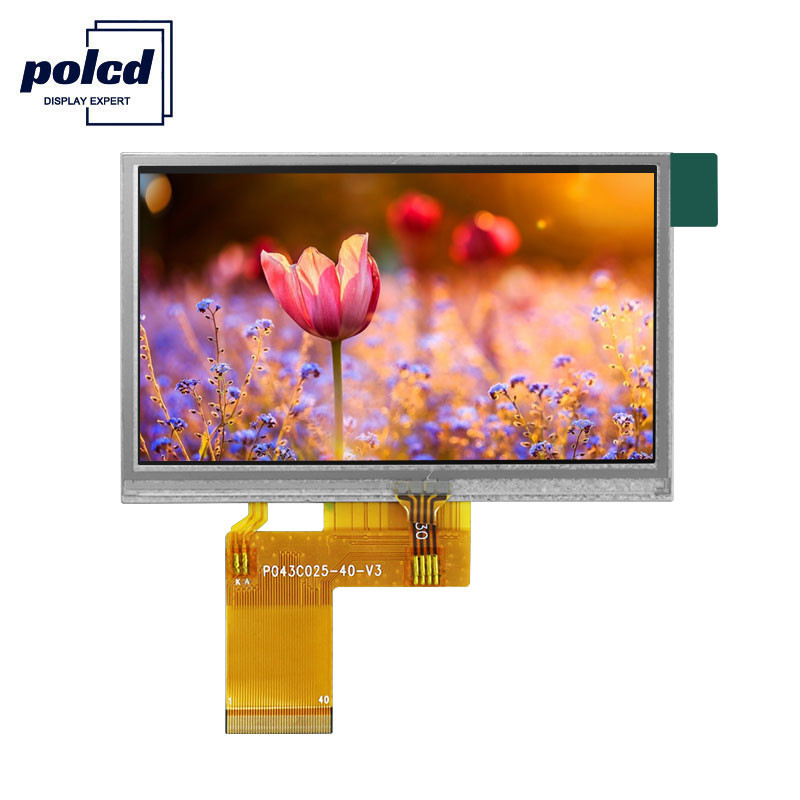 Polcd ILI6485 480x272 Tft Lcd Display 4,3 pouces TFT écran tactile résistif 40 broches