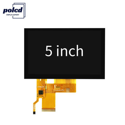 Le module d'écran tactile de 5 pouces PCT TFT LCD montrent l'interface de RVB 24bit