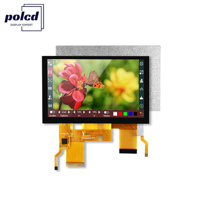 Affichage LCD de 5 pouces Ips Tft Écran transmissif 24 bits Interface RGB 800*480 Affichage