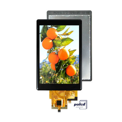 Polcd personnalisé 3,5 pouces Panneau tactile capacitif 320x480 500nit Interface RVB Module d'affichage IPS Tft LCD