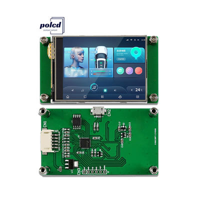 Polcd 2.4 pouces Tft LCD Module 240*320 Hmi Uart Port Smart LCD Affichage écran tactile résistance industrielle