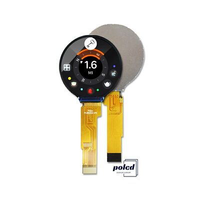 Polcd 1,28 pouces IPS Affichage LCD circulaire 240xRGBx240 Résolution Module LCD TFT personnalisé pour les montres intelligentes