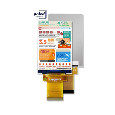 Polcd ILI9488 Écran Tft Lcd 12 0'CLOCK 3.5 Tft Lcd Framboise Pi 48.96mm