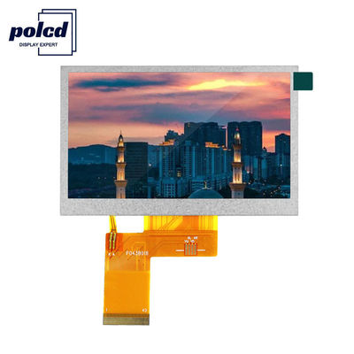 Polcd 24 bit RVB LCD 4,3 pouces 800x480 TFT LCD Display 53,86 mm industriel