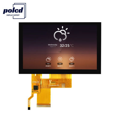 Polcd 108mm écran tactile capacitif de 5 pouces 800X480 IPS TFT LCD Display
